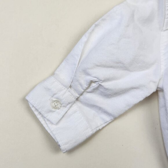 Janie and Jack Baby Train Icon Oxford Bodysuit sz 0-3 months - Picture 4 of 11